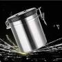 YTF-Stainless steel storage tank, kitchen food storage container, easy to open and close