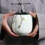 Conteneur en céramique chinoise ETERLY, étanche à l'humidité, pour stockage de thé, boîte à thé, cadeau - 2 pièces (10x12cm (4x5inch)) (Couleur : E, Taille : 10x12cm (4x5inch))