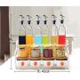Kitchen Storage Containers Glass Jars, Multifunctional Storage Rack Set,Vinegar Soy Sauce Wine Bottle Spice,Kitchen Storage Containers
