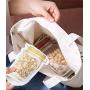 Mason Jar Zipper Bags Reusable Snack Saver Bag Leakproof Food Sandwich Storage Bags for Travel Kids (12 pieces)