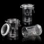 Milue Food Storage Jar With Air Tight Sealed Metal Clamp Lid For Milk Powder Kitchen
