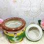 Chinashow Vintage Serviergläser mit Deckel – Keramik Süßigkeitenbehälter, Tee- und Gemüselieferung, Aufbewahrungsdosen für Mehl, Zucker, Tee, Kaffee, Kekse und Süßigkeiten, Bananen und Kokosnuss