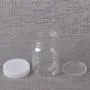 UPKOCH 8pcs Square plastic jars clear empty canisters for food storage