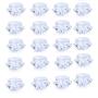 50pcs 3g wide Mouth Bottle Cream Empty Mini Clear Square Rhombus Plastic Cosmetic Sample Container Jar Trial Pack Sample Pack Makeup Container for Eye Shadow,Eye Cream,Nail,Powder,etc.