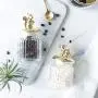 Gold-Plated Glass Sealed Storage Tank Makeup Cotton Swab Storage Kitchen Food Sealed Storage Jar,Squirrel S Gold-Plated Glass Sealed Storage Tank Makeup Cotton Swab Storage Kitchen Food Sealed Storage Jar,Squirrel S