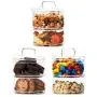 Contenant en verre EZOWare 2-Tier Empilable avec Bouchon, Idéal pour Décoration, Conservation de Bonbons, de Snacks, de Biscuits, Organisateur de Salle de Bain - Jeu de 3 Contenant en verre EZOWare 2-Tier Empilable avec Bouchon, Idéal pour Décoration, Conservation de Bonbons, de Snacks, de Biscuits, Organisateur de Salle de Bain - Jeu de 3