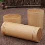 Handmade Tea Box Bamboo Storage Box Tea Canister Lid Seal Kitchen Storage Jars Accessories Spice Box Case Organizer,8X15Cm