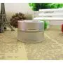 3 bocaux en verre transparent opalescent de 30ml/1oz avec couvercle argenté et revêtement intérieur - récipient vide pour crème, baume à lèvres, lotion - étui de transport portable. 3 bocaux en verre transparent opalescent de 30ml/1oz avec couvercle argenté et revêtement intérieur - récipient vide pour crème, baume à lèvres, lotion - étui de transport portable.