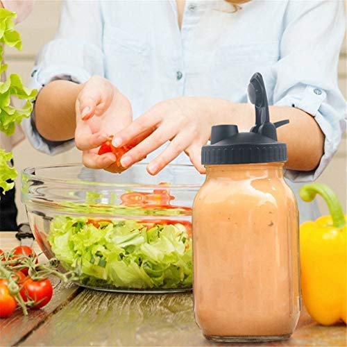 Samoii Canning Mason Jars Half Gallon Clear Glass Jar with Flip Cap Lids Leak-Proof Seal Wide Mouth Mason Jars for Kitchen Storage