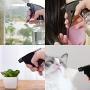 Plastic Spray Bottles 4pcs 8oz Empty Clear Spray Bottle with Black Trigger Sprayers, Adjustable Nozzle, for Cleaning Solutions, Planting, Cooking