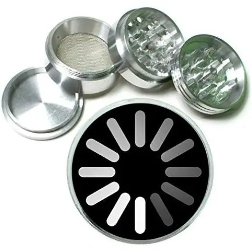 Loading Spinning Wheel Aluminum Tobacco Herb Spice Grinder Loading Spinning Wheel Aluminum Tobacco Herb Spice Grinder