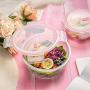 Kitchen Food Storage Jar Airtight Food Storage Glass Food Preparation Container With Cover (Set Of 2) BPA Free Lunch Box Airtight And Waterproof Leak Proof For Microwave Oven Refrigerator Dishwasher F