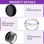 5 ml/ 5 Gram Cosmetic Containers 100 Pieces Plastic Sample Containers with Lids Round Pot Jar for Lip Balm and Lotion