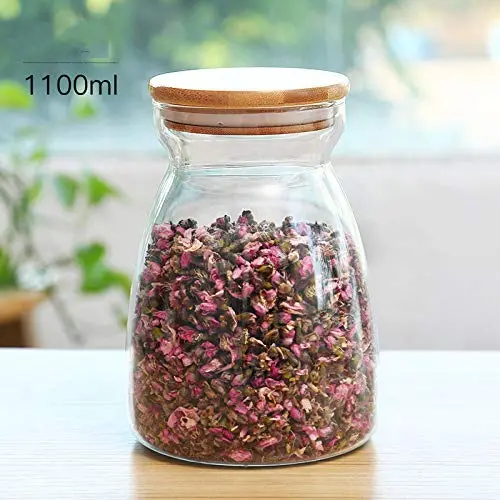 Bouteilles de Stockage en Verre Transparent Yl Ly, Récipients de Conservation en Verre avec Bouchon, Boîtes de Rangement pour Aliments et Graines, Réservoirs Trapézoïdaux 1100ml Bouteilles de Stockage en Verre Transparent Yl Ly, Récipients de Conservation en Verre avec Bouchon, Boîtes de Rangement pour Aliments et Graines, Réservoirs Trapézoïdaux 1100ml
