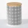 Bouteilles de cuisine Ikat Gastro Chic, Jeu de 3, Pour Biscuits, Denrées Secs, Sans BPA, Céramique Blanche Vernissée, Couvercles en Bois, Rustique Noir et Blanc, 15 cm (6 po) de diamètre Bouteilles de cuisine Ikat Gastro Chic, Jeu de 3, Pour Biscuits, Denrées Secs, Sans BPA, Céramique Blanche Vernissée, Couvercles en Bois, Rustique Noir et Blanc, 15 cm (6 po) de diamètre