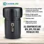 Canniloq ? 120cc Onyx Black - Aircraft Grade Aluminum Odor Smell Proof Container and Airtight Locking Stash Jar for Herbs, Coffee, Spices, Tea and Other Dry Goods