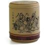 750ml Chinese Rare YiXing ZiSha Pottery clay Eight Immortals Tea Storage Canisters Caddy Jar Yellow