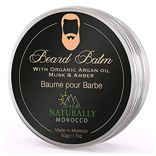 Organic Beard Balm for Men with Argan Oil and Shea Butter - 1.7 Ounce