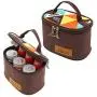 Ace Hunter 6Pcs Portable Outdoor Spice-Jars Organizer Containers Set Kitchen Utensil Storage with Storage Bag for BBQ, Camping, Hiking
