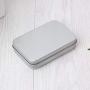 Milue Small Metal Tin Silver Flip Storage Box Case Organizer For Money Coin Candy Key (02#)
