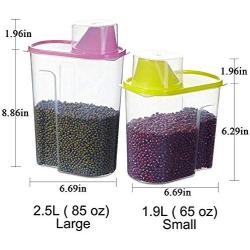 Transparent Plastic Sealed Fresh-keeping Food Storage Container Jar Food Storage Organizer Sets
