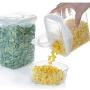 Storage Tank PP Plastic Transparent Sealed cans Food Storage Storage Tank (Size : 1.6L)