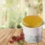 Klare Kunststoffbehälter mit Deckeln, 237 ml (8 oz), für Kosmetik, Reisen, Cremes, Make-up, Slime, Dessertbehälter. Mit glatter Schraubverschluss. (6er Pack) (Gold)