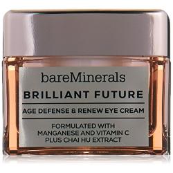 bareMinerals Brilliant Future Age Defense and Renew Eye Cream, 0.5 Ounce, clear