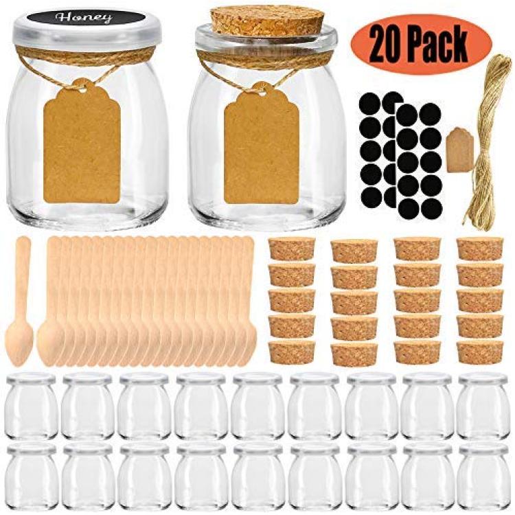 Mason Jars 8 Pack 250ml - Small Mason Jars With Silver LidsCanning