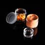 Hicarer 20 Pieces Cosmetic Containers Travel Pot Jar Set with Lid for Creams Sample Make-up Storage, 5, 10, 15 and 20 Gram (Clear Lid and Clear Body)