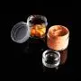 Hicarer 20 Pieces Cosmetic Containers Travel Pot Jar Set with Lid for Creams Sample Make-up Storage, 5, 10, 15 and 20 Gram (Clear Lid and Clear Body)