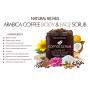 Natural Riches Arabica Coffee Body & Face Scrub – (12 Oz / 340gm) Deep Cleansing Exfoliator All-Natural exfoliates with Coconut & Cocoa Butter for Stretch Marks Acne Cellulite Spider Veins Varicose Veins Age Spots