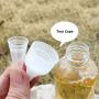 MacRoog Camping Condiment Bottles Storage Can Container Spice Jar Seasoning Box Portable Oil Sauces Bottle Wide Funnel for BBQ Picnic