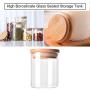 1CAwindwinevine Transparent High Borosilicate Glass Kitchen Storage Bottle Store Food Ingredient Candy Biscuit Storage Jar Organization