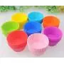 Macsen 24Pcs Pantry Elements Silicone Cupcake Liners / Baking Cups, Vibrant Muffin Molds in Storage Jar Macsen 24Pcs Pantry Elements Silicone Cupcake Liners / Baking Cups, Vibrant Muffin Molds in Storage Jar