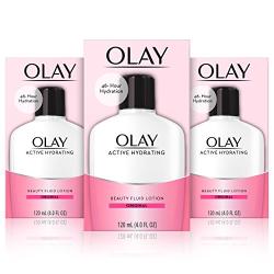 Olay Active Hydrating Beauty Moisturizing Lotion, Facial Moisturizer to Restore Dry Skin, 4.0 Ounce, 3 Count