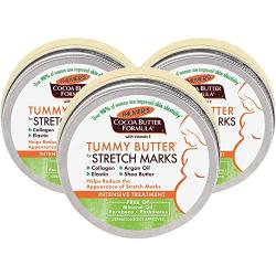 Palmers Cocoa Butter Formula Tummy Butter Balm for Stretch Marks and Pregnancy Skin Care, 4.4 Ounces (Pack of 3)