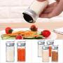 JUSTDOLIFE Seasoning Bottle Multi-purpose Kitchen Powder Shaker Seasoning Container Spice Bottle for Pepper Salt
