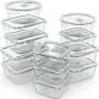 Récipients en verre Razab 24 pièces avec couvercles hermétiques – Micro-ondes/Four/Congélateur & Lave-Vaisselle – Soupapes de dégagement de vapeur – BPA/PVC-Free – Petits et Grands Récipients Ronds, Carrés et Rectangulaires Réutilisables Récipients en verre Razab 24 pièces avec couvercles hermétiques – Micro-ondes/Four/Congélateur & Lave-Vaisselle – Soupapes de dégagement de vapeur – BPA/PVC-Free – Petits et Grands Récipients Ronds, Carrés et Rectangulaires Réutilisables