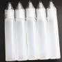 10 Stück Pen-förmige PE-Kunststoff-Tropferflasche, Flüssigkeitstropfer mit Kristallverschluss (15 ml)