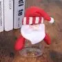 5 Stück Weihnachts Kunststoff Klare Glasbehälter Santa Geschenkhalter Dose Dekoration Xmas