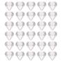 MISAZ 30 Pieces Empty Cream Box Jars DIY Cosmetic Makeup Samples with Lids Trial Case Diamond shaped Clear Storage Boxes for Lotion Creams Eye Shadow Nails Powder Jewelry Beauty Women Girls,0.17oz