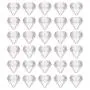 30 leere Cremetiegel-Behälter DIY Kosmetik-Probenbehälter mit Deckeln, Diamantförmige Klare Aufbewahrungsbehälter für Lotionen, Cremes, Lidschatten, Nagelpulver, Schmuck, Beauty, Mädchen, Damen, 0,17 oz
