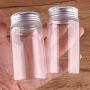 | Storage Bottles & Jars | 12pcs Dia 47mm 50ml/80ml/100ml/150ml/200ml Transparent Glass Spice Bottles Jar Terrarium with Silver Aluminum Lid Wedding Gift | by HUDITOOLS | 1 PCs