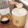 Food Jars & Crocks Storage M Barrel Home Kitchen Wooden Rice Barrel Moisture-proof Insect-proof Sealed Rice Box Large Capacity Rice Storage Breathable (Color : Yellow, Size : 2530cm)