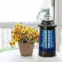TOMPOL Insektensammelgerät für Drinnen und Draußen, Wasserdicht, Insektenspenderfalle, 4200V Elektro-Mücken-Killer für Garten, Terrasse (Schwarz)