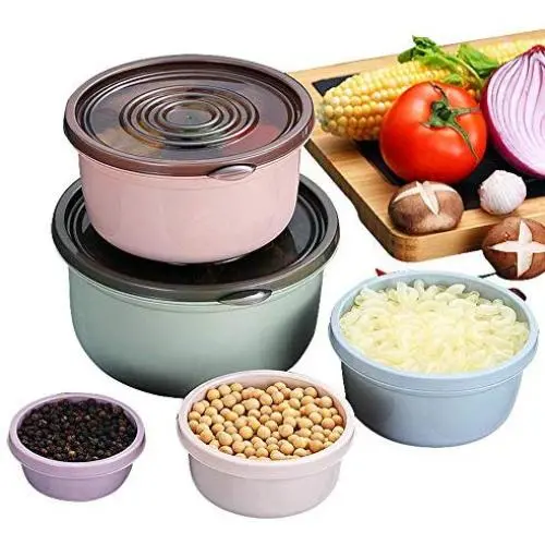 Boîtes de Rangement Alimentaire Womdee avec Couvercles, En Plastique, Ensemble de Boîtes pour Cuisine et Lunch Box, BPA-Free, Étanchéité Airtight Boîtes de Rangement Alimentaire Womdee avec Couvercles, En Plastique, Ensemble de Boîtes pour Cuisine et Lunch Box, BPA-Free, Étanchéité Airtight
