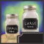 24 Small and Large Mason Jar Chalkboard Labels for Organizing Your Home and Kitchen - Perfect for Your Glass and Plastic Jars with Easy Identification ? Reusable