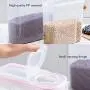 Bouteille de stockage de grains en plastique avec couvercle étanche pour cuisine, boîte de rangement en plastique PP, solution intelligente et fonctionnelle. Bouteille de stockage de grains en plastique avec couvercle étanche pour cuisine, boîte de rangement en plastique PP, solution intelligente et fonctionnelle.
