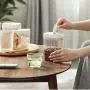HIZLJJ Set of 4 Food Storage Containers,Silicone Airtight Lids for Pasta,Tea,Coffee,Cookies,Snacks For Kitchen and Pantry, Borosilicate Jars HIZLJJ Set of 4 Food Storage Containers,Silicone Airtight Lids for Pasta,Tea,Coffee,Cookies,Snacks For Kitchen and Pantry, Borosilicate Jars